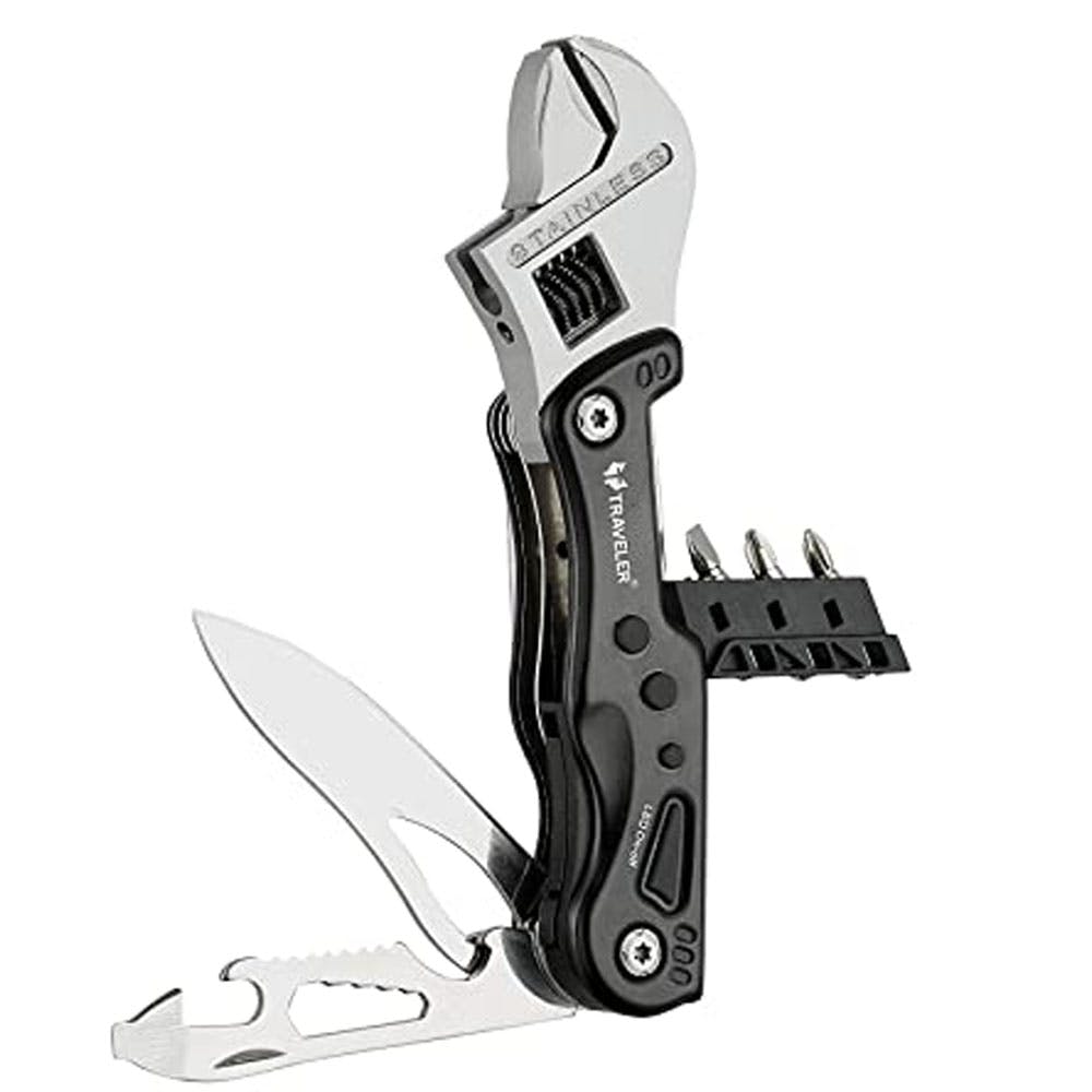Traveller Multi 9-in-1 Adjustable Wrench Knife