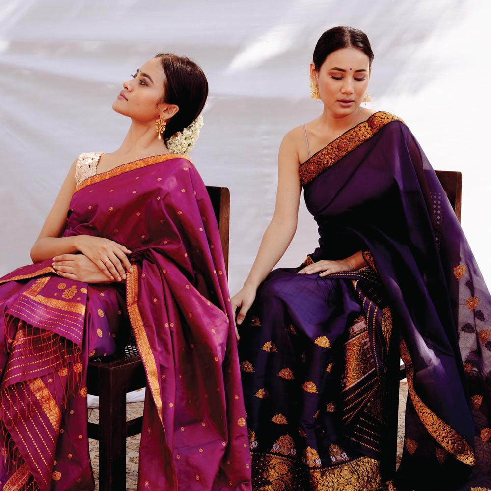 Dheu Designer Mekhela Chador - Flavour of Assam | Dheu