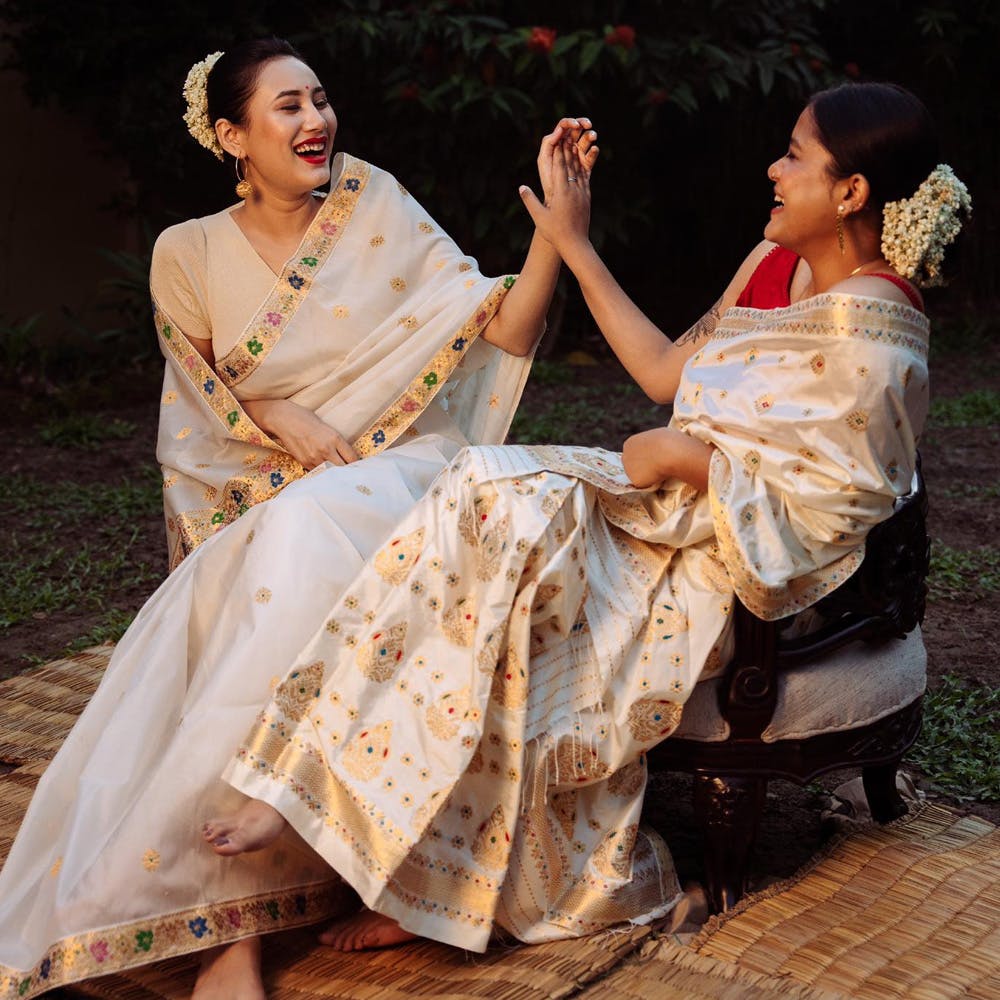 Draping a Mekhla-Chador like a Saree | Half-Saree look in Fashion! - YouTube