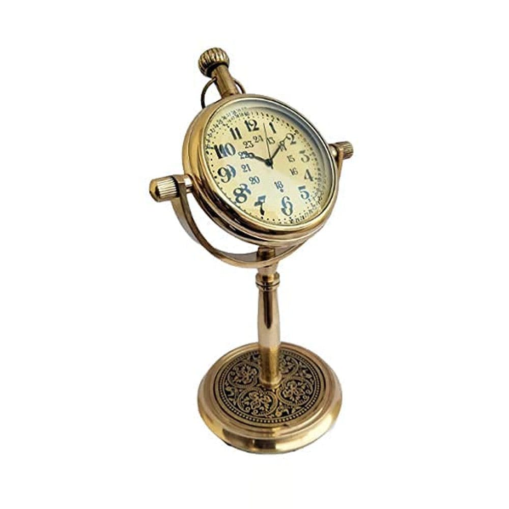 Style Pure Brass Stand Clock Table Desk Clock With New Modern Designer Clock