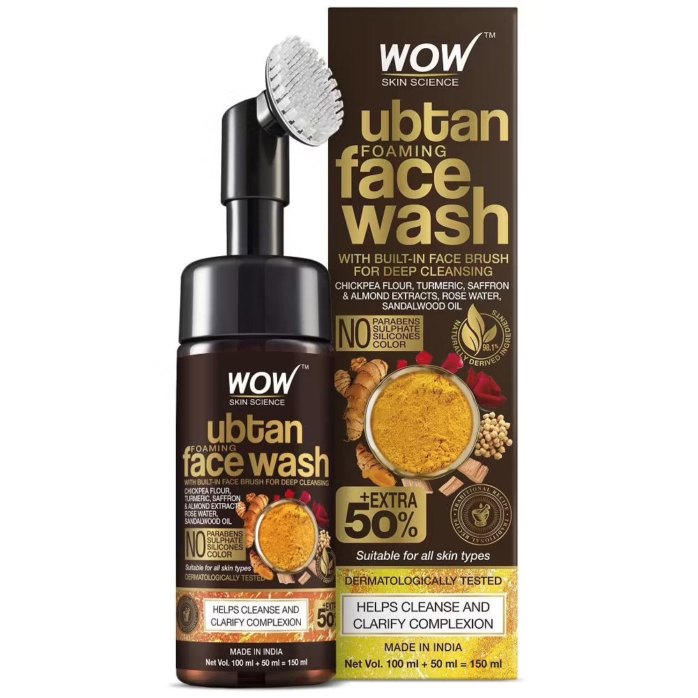 WOW Skin Science Foaming Ubtan Face Wash For Suitable All Skin Types