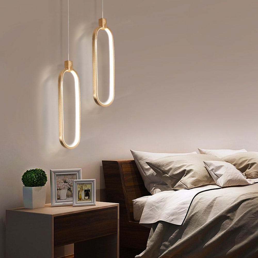 Modern Minimalist Room Golden LED Pendant Lamp