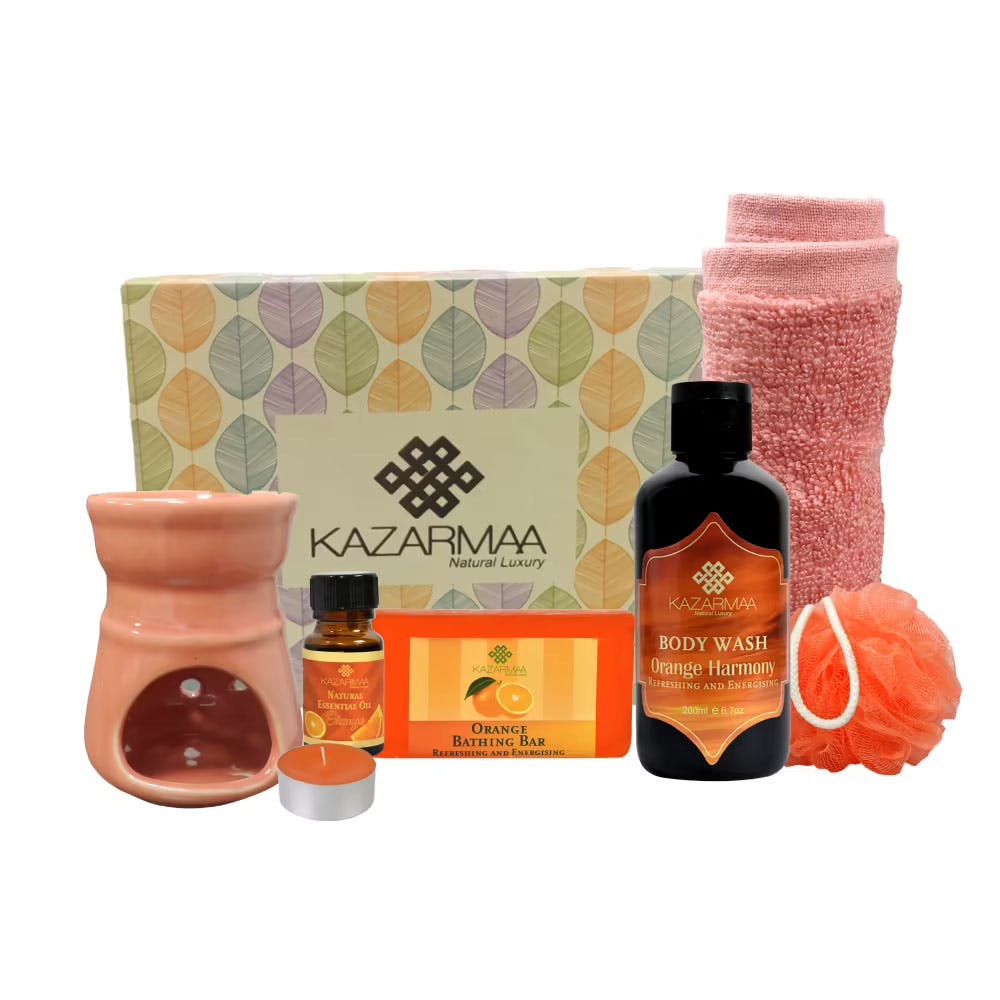 Kazarmaa Luxury Orange Bath & Spa Gift Box