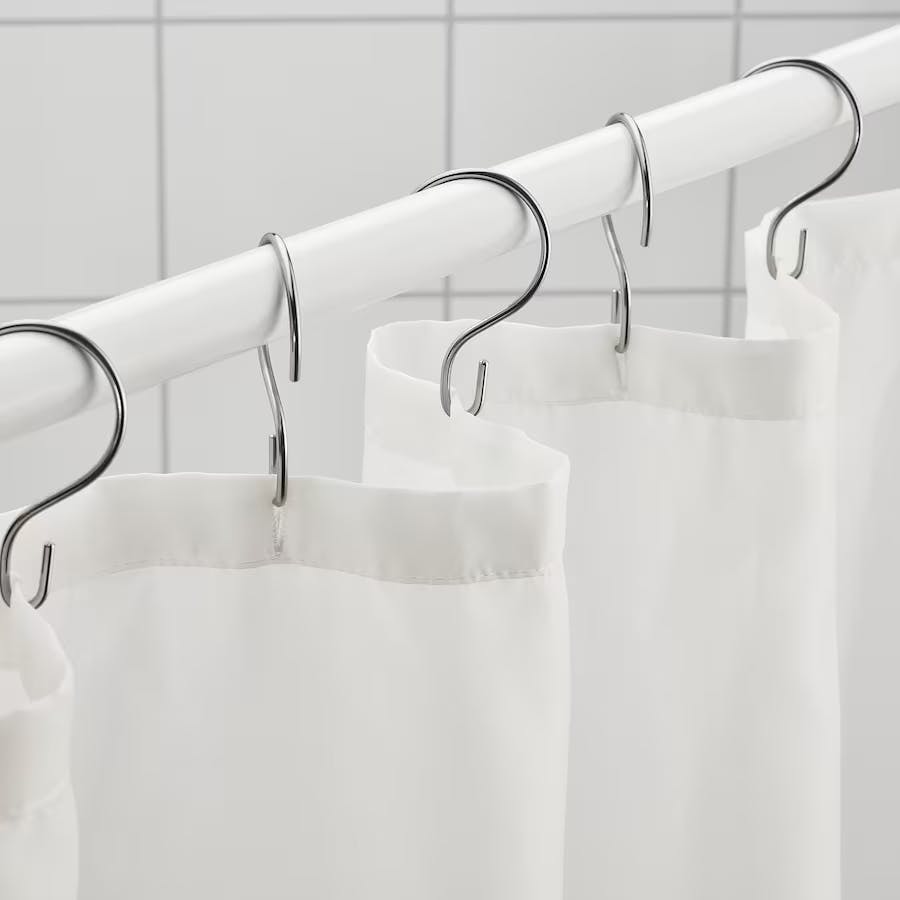 Vannean Shower Curtain - White