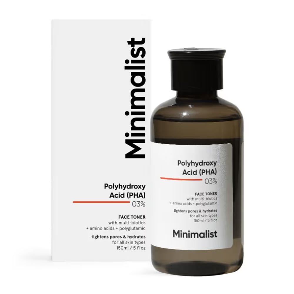 Minimalist 3% PHA Face Toner With Multi Biotics For Minimizing Pore Size & Hydrating Skin