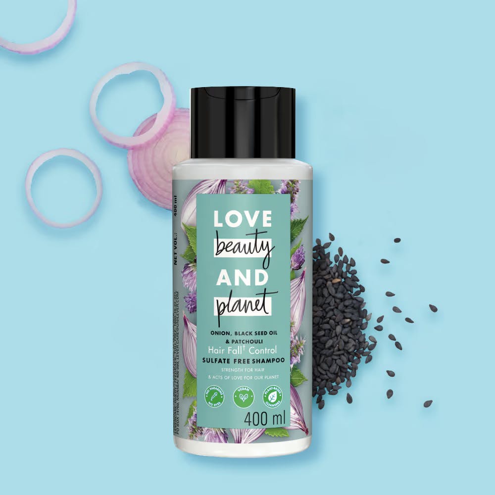 Love Beauty & Planet Onion Blackseed & Hairfall Control Sulfate Free Shampoo