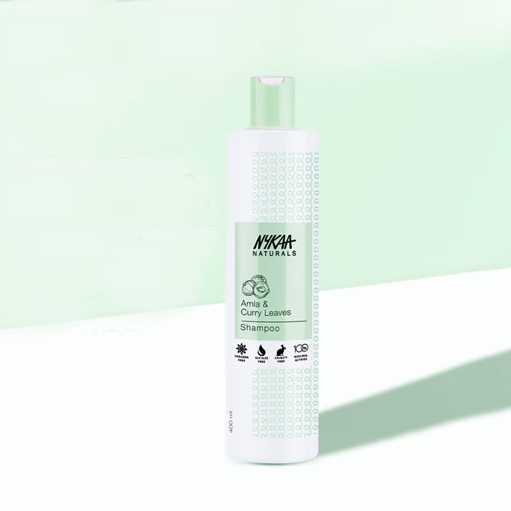 Nykaa Naturals Amla & Curry Leaves Anti-Hair Fall Paraben and Sulphate Free Shampoo