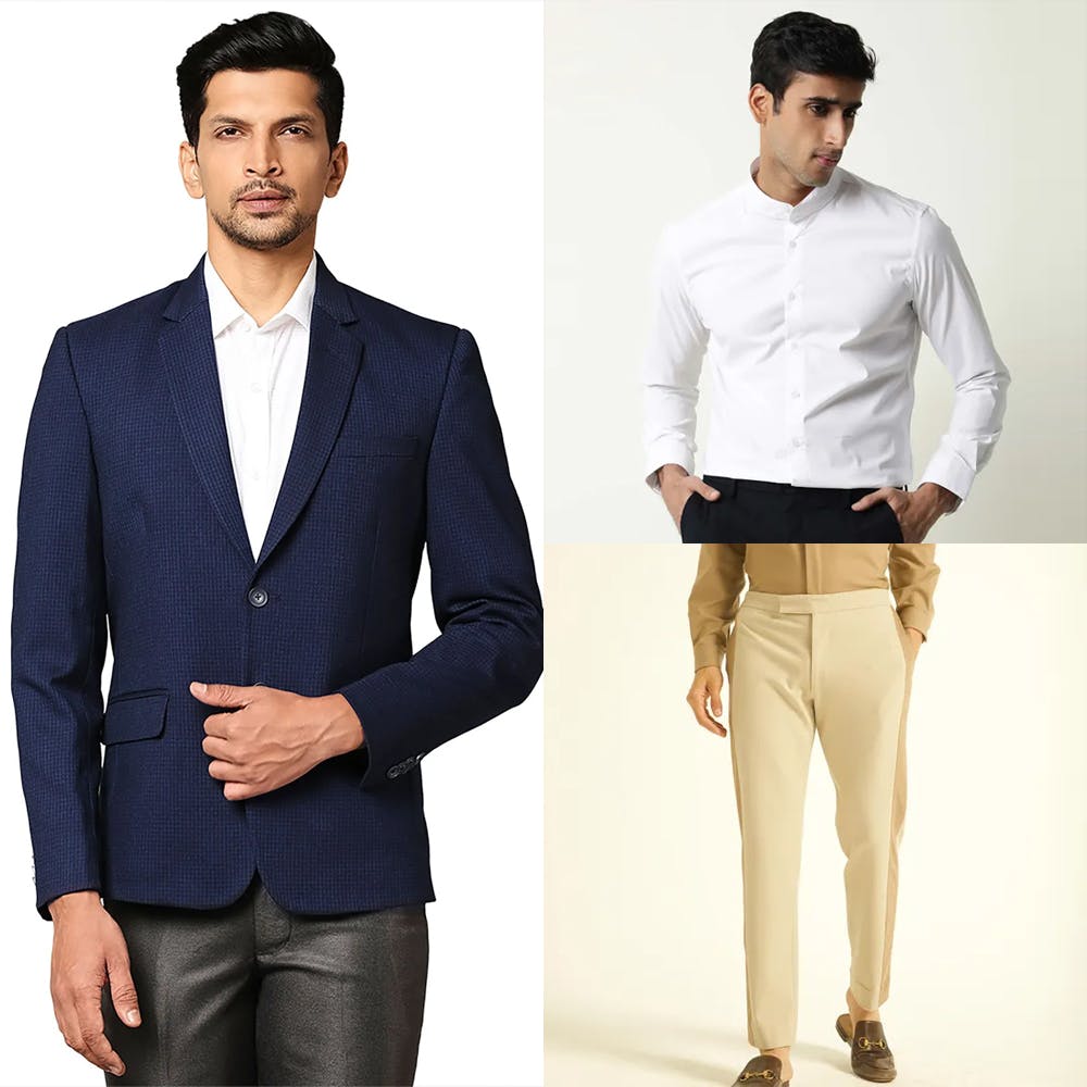 What shirt, tie, shoes and trousers should I wear with a royal blue blazer?  - Quora