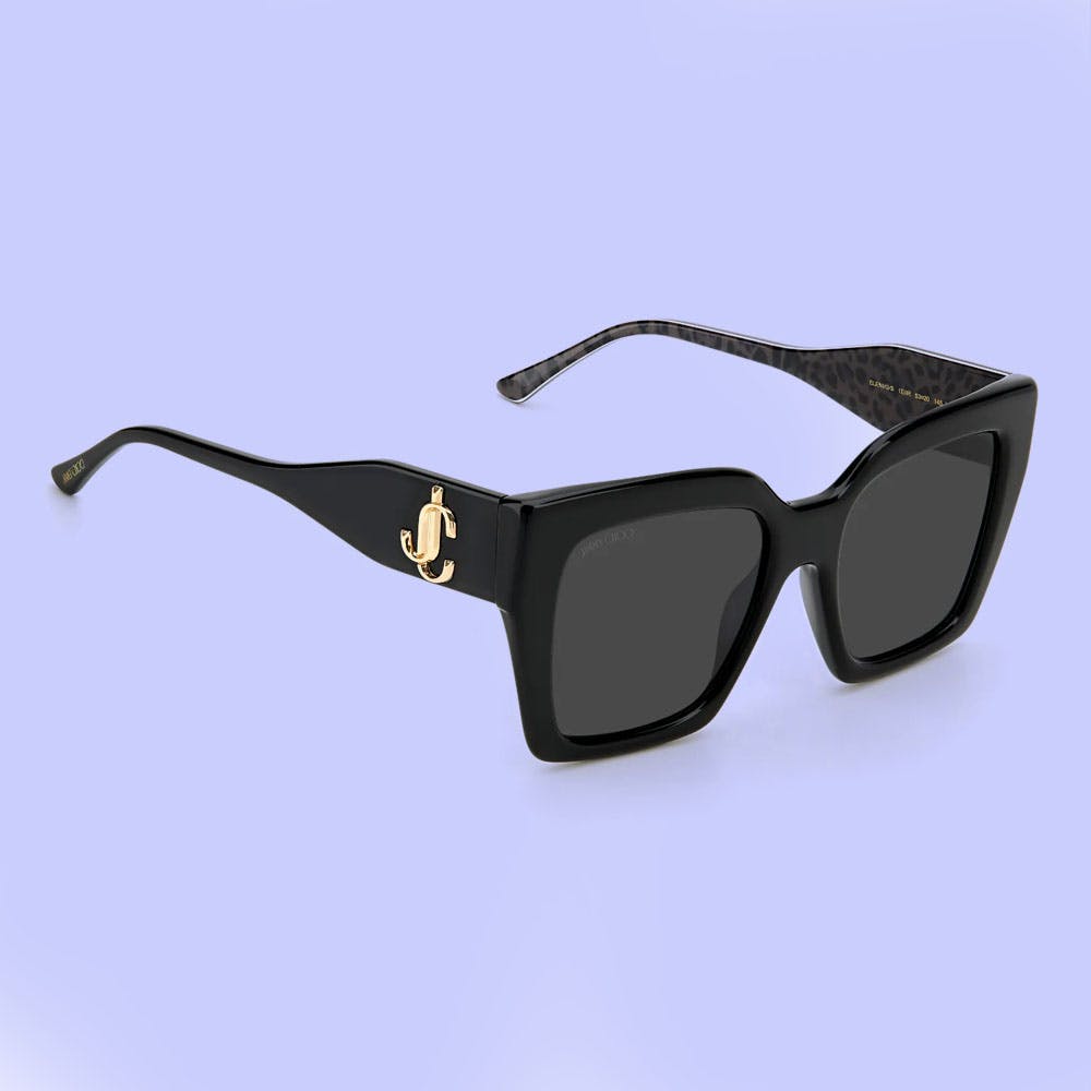 2042321EI53IR Women Square Shape Grey Lens Sunglasses
