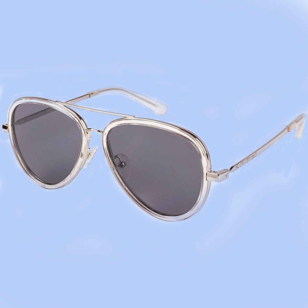 Clear Metal Sunglasses