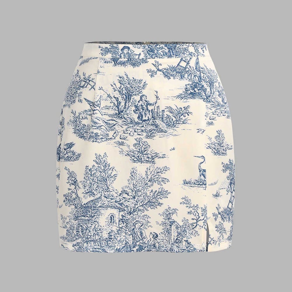 Toile De Jouy Mini Skirt
