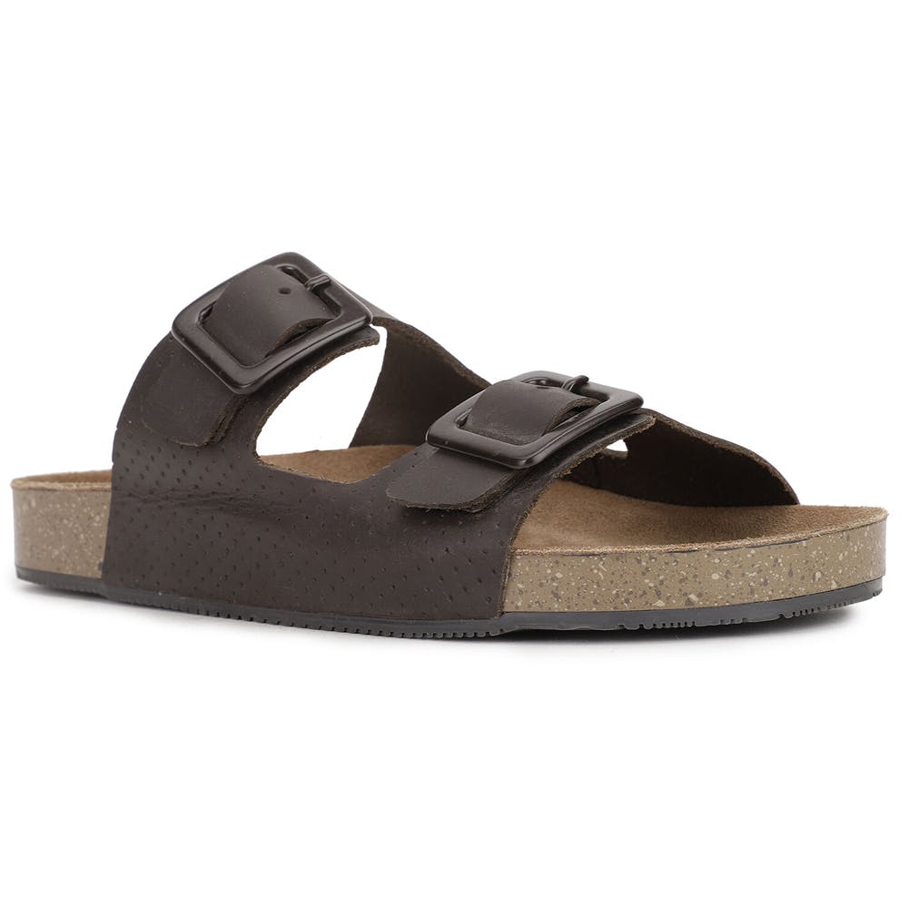 Bata Brown Comfort Sandals