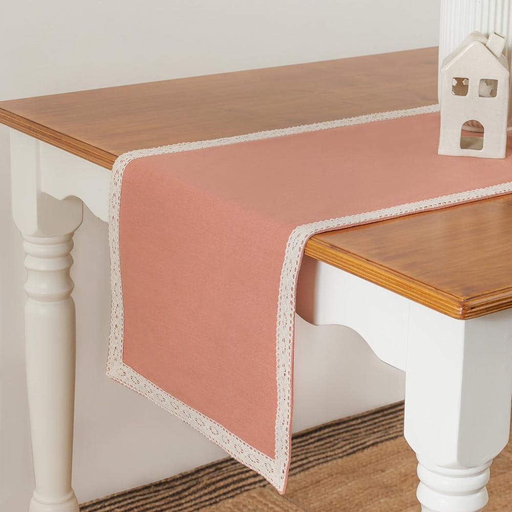Rust Solid Cotton Table Runner