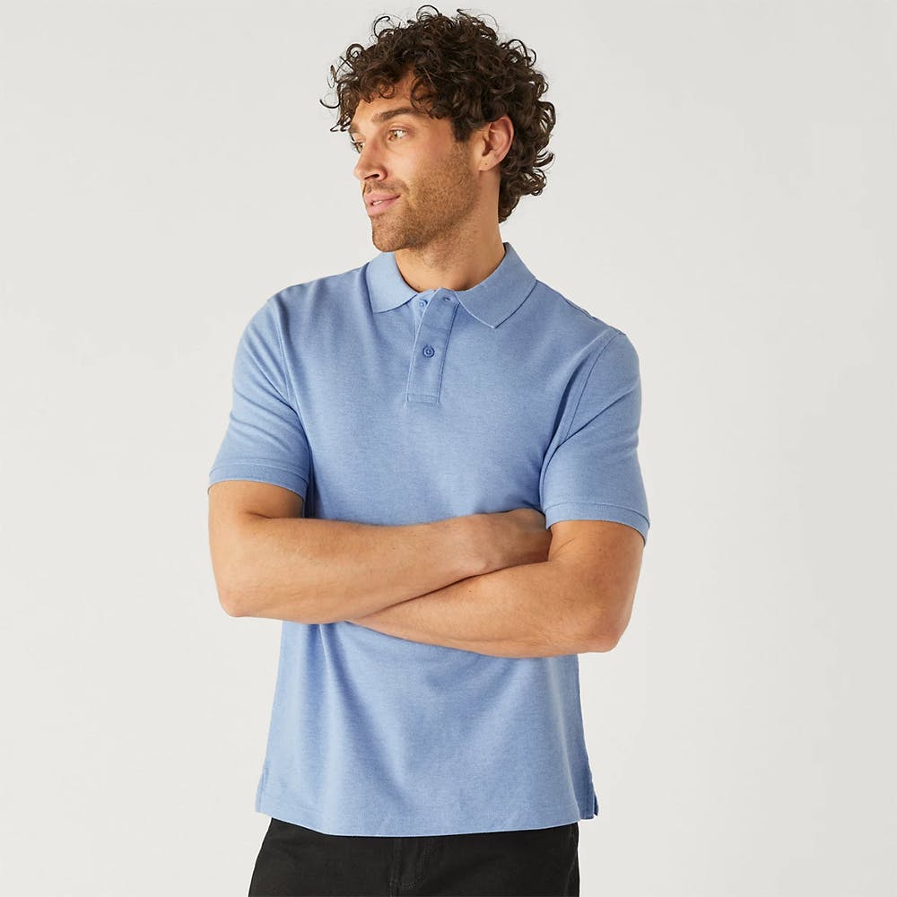 Pure Cotton Pique Polo Shirt