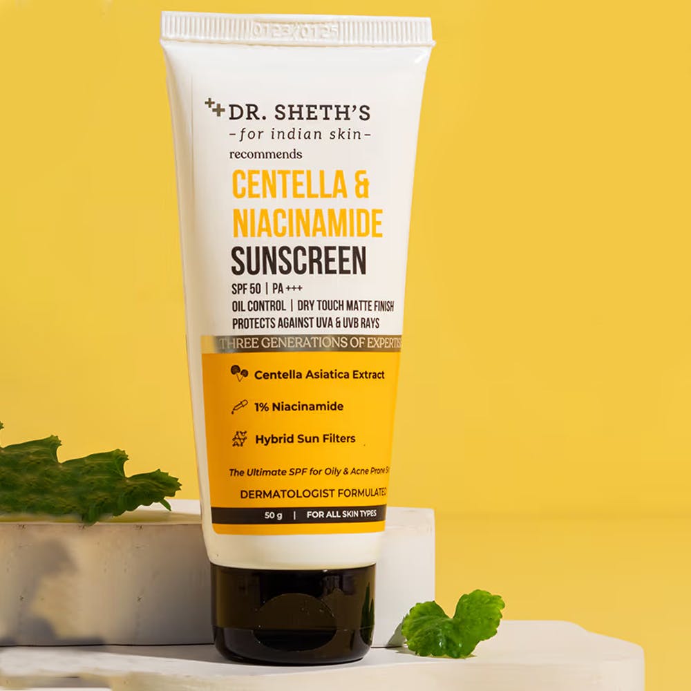 Dr. Sheth's Centella & Niacinamide Oil & Acne Control Sunscreen
