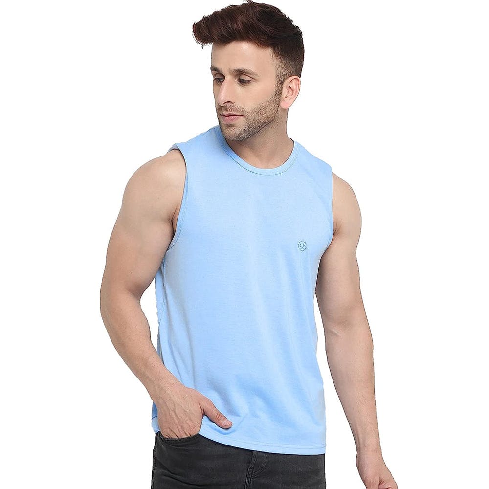 Men Cotton Gym Tank Tops Sleeveless Sports Vest