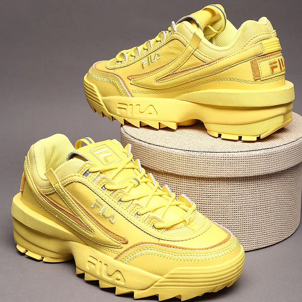 Women Yellow Disruptor Ii Exp Sneakers