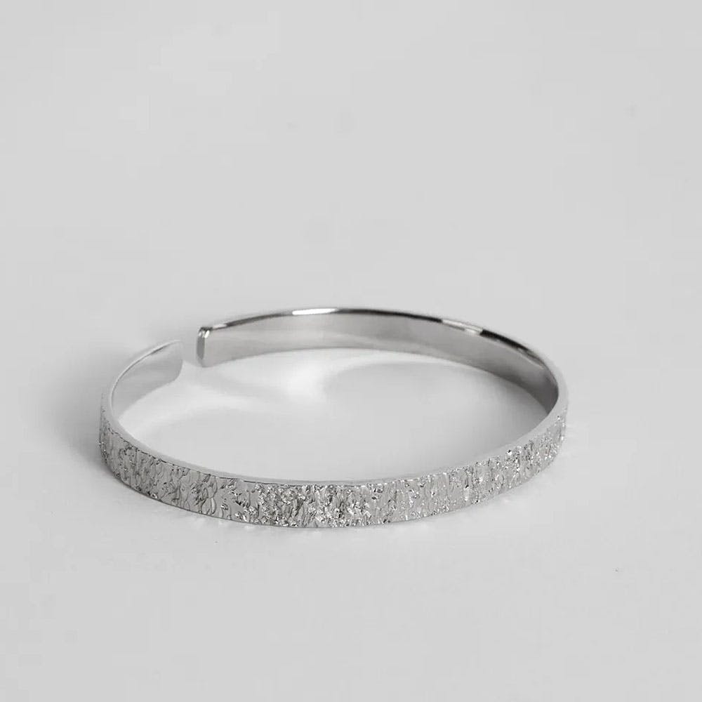 Rille Silver Plated Bracelet for Women