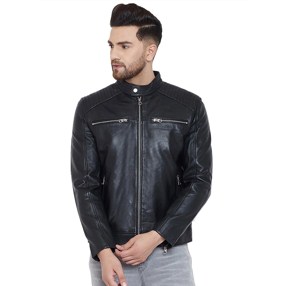 Winlet Fly Boys Brown Bomber Jacket Coat Pockets Leather Distressed Large |  eBay