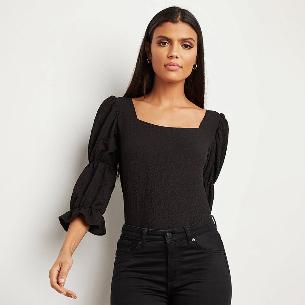 Women's Tease You Corset Top in Black Size XS by Fashion Nova