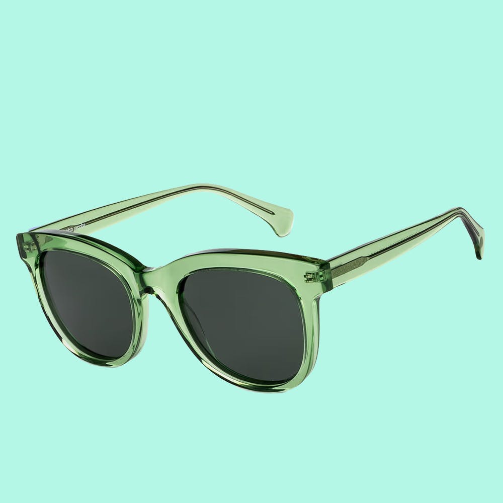 Green Cat Eye Sunglasses - JJ S12638