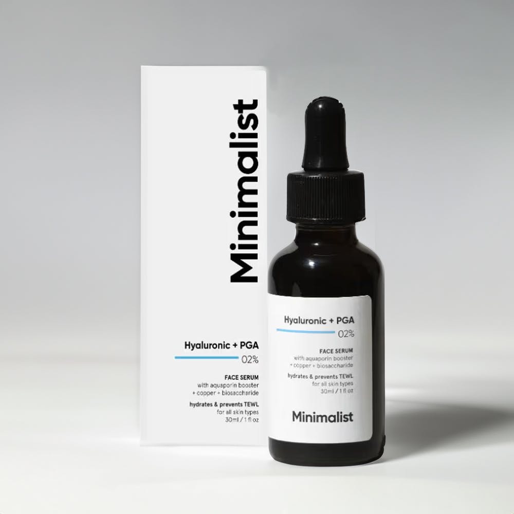 Minimalist 2% Hyaluronic Acid + PGA Face Serum For Deep, Multilevel Hydration