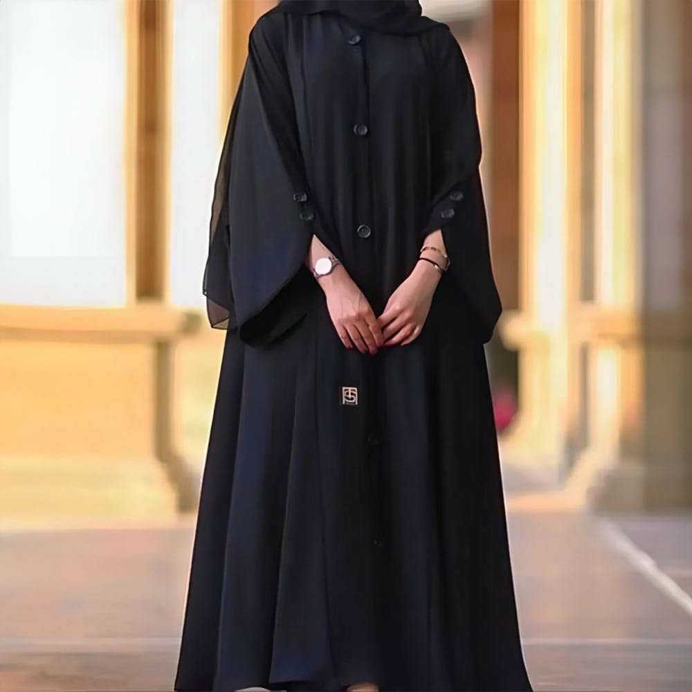 Graceful Cutting Sleeves Abaya