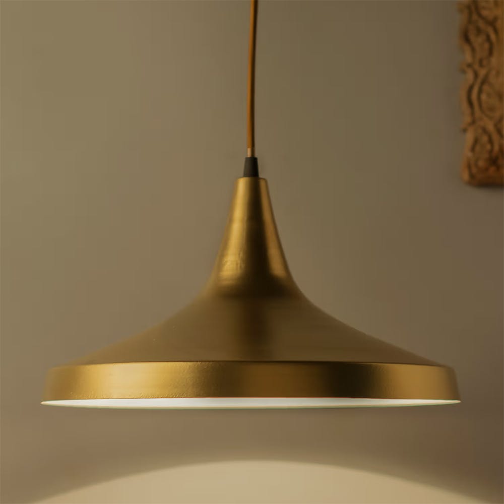 Golden Metal Pendant Danish Hanging Light