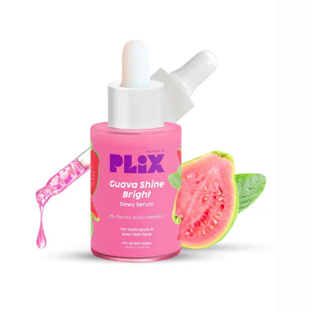Plix Guava Shine Bright Dewy Serum with 3% Glycolic Acid & Vitamin C