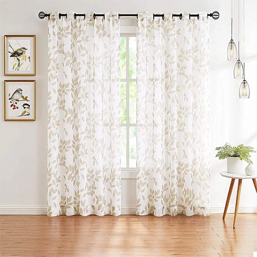 Linen Textured Sheer Curtains