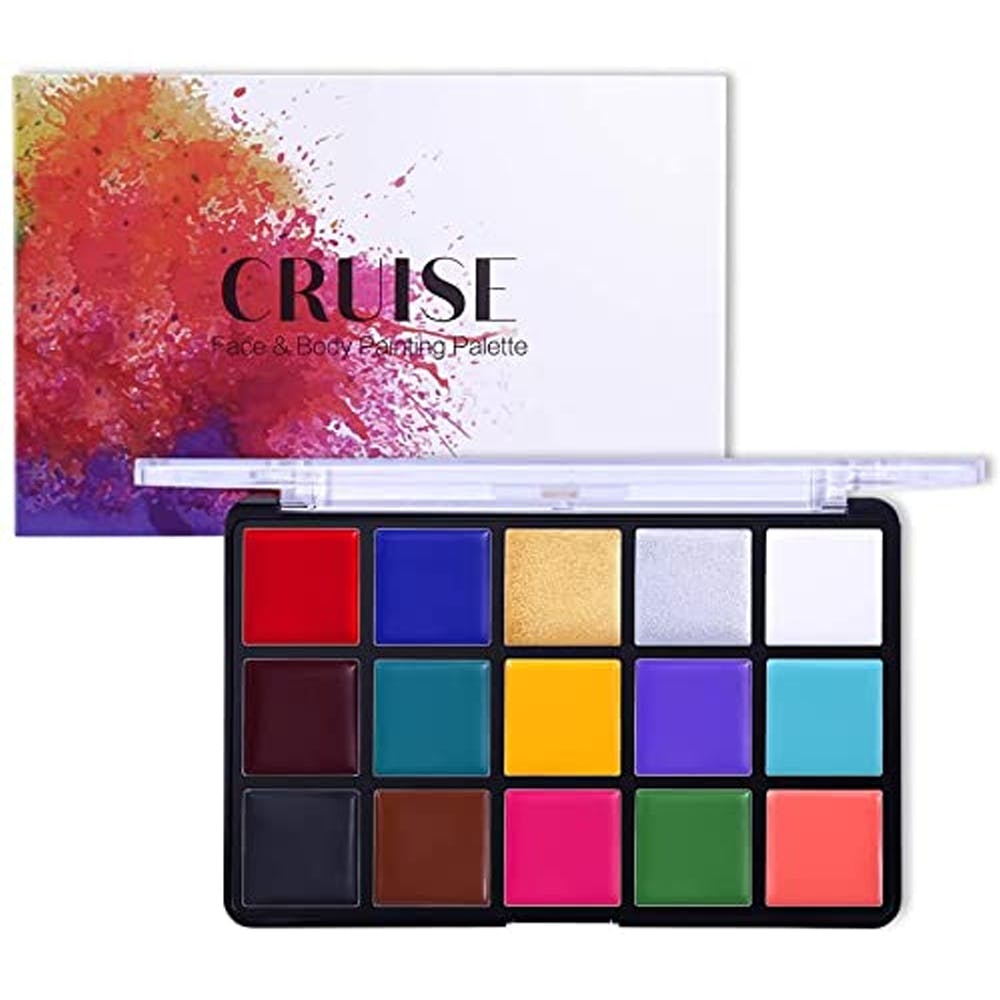 Buy COSLUXE UCANBE Face Body Paint Oil, Professional 15 Colors FX Makeup Palette- Non Toxic Hypoallergenic Safe Facepaint for Halloween, Cosplay Costumes, Parties and Festivals Online at Low Prices in India - Amazon.in