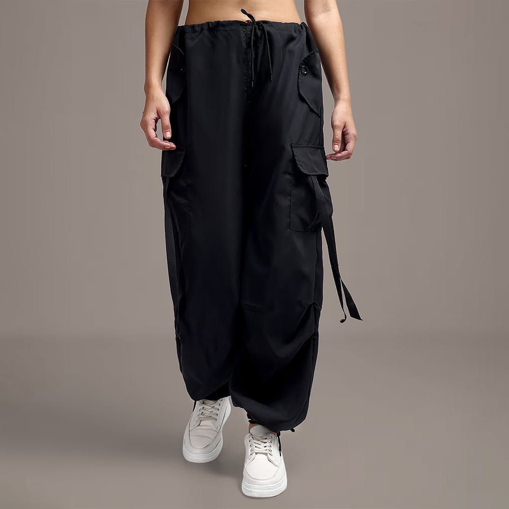 Black Cargo Pants Women Streetwear High Waist Loose Trousers Korean Style  Fashion Sweatpants Overalls Men Harem Pants,Black,XXXL : Amazon.co.uk:  Fashion