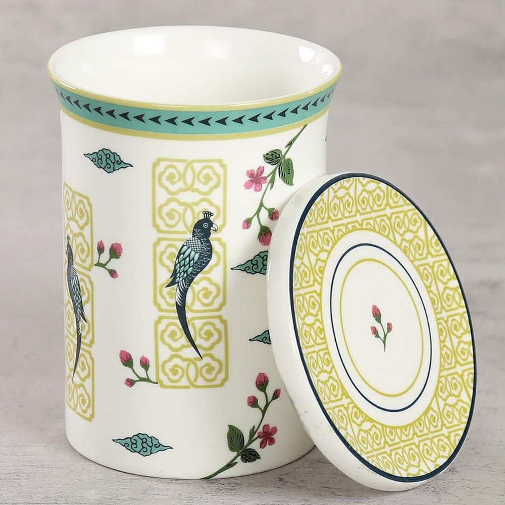 Psittacines Flourish Coffee Mugs and Coasters Set