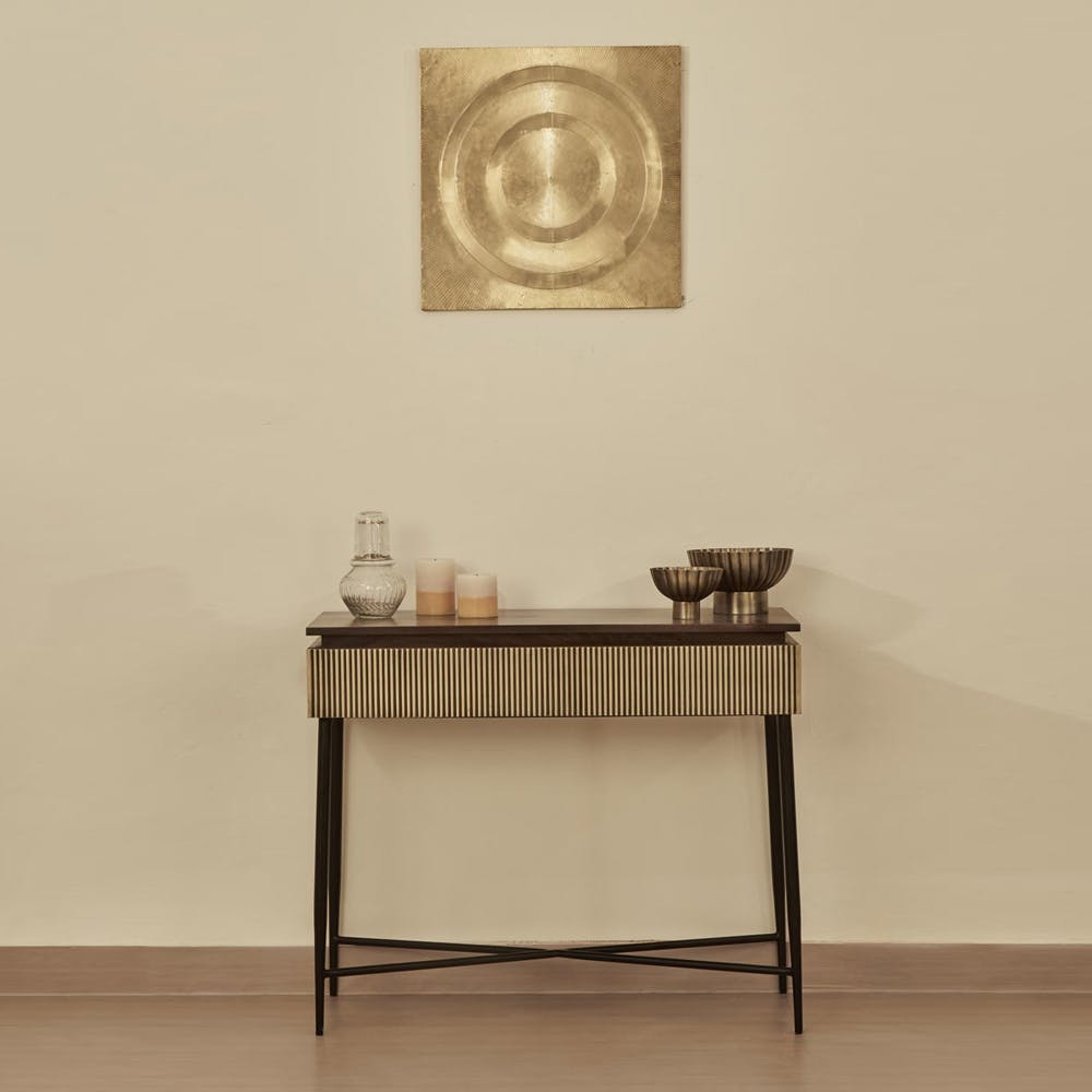 Antique Brass Suvarn Console Table
