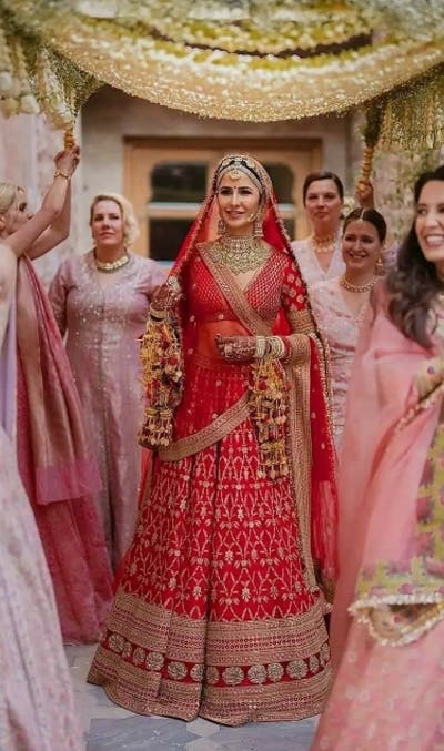 Red Silk Wedding Lehenga Choli