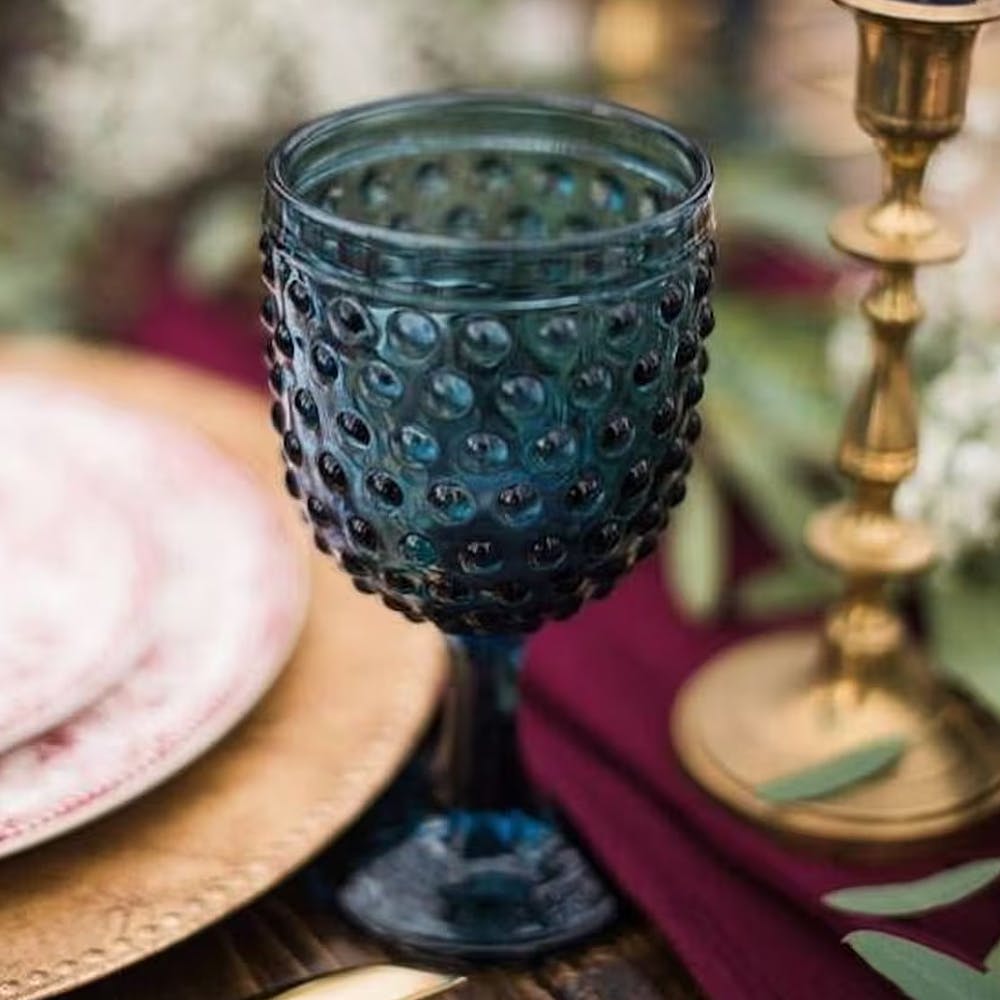 Colored Wedding Goblets