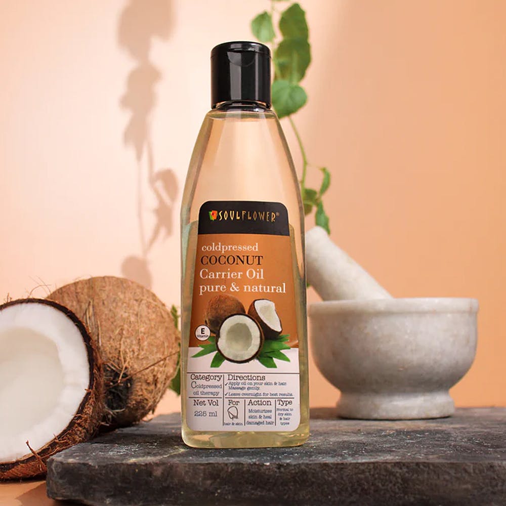 Soulflower Extra Virgin Organic Coconut Hair Oil