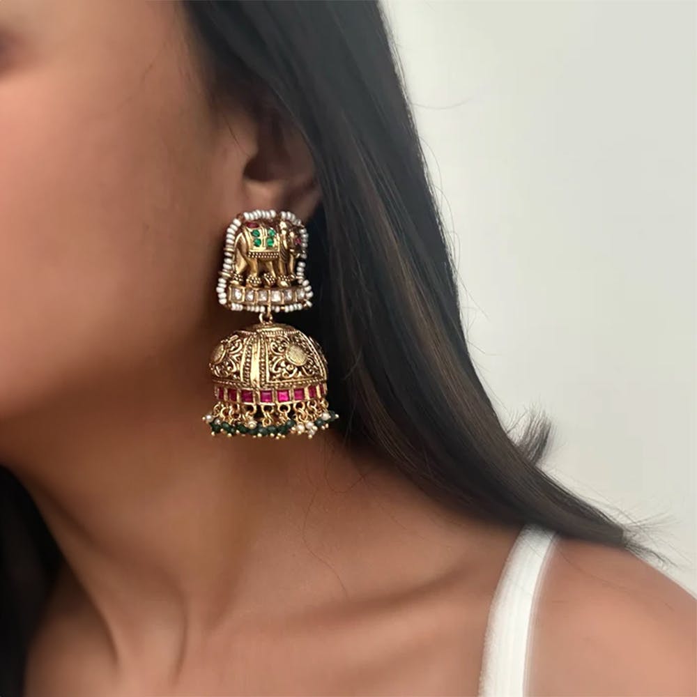 latest light weight 22k Gold Earring||Jhale Jhumka Designs with Weight &  Price @TheFashionPlus - YouTube