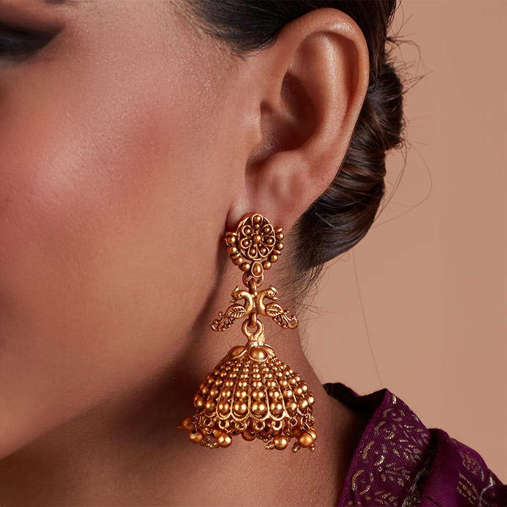 Best gold deals jhumka design