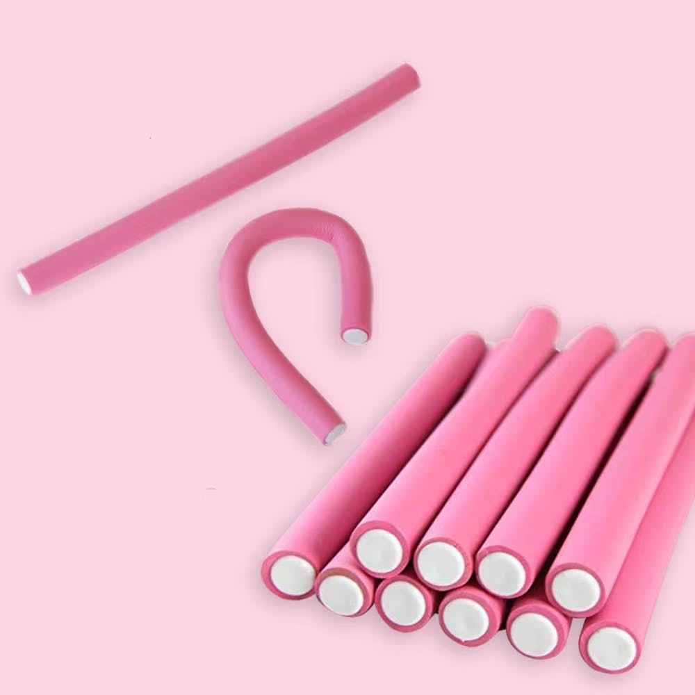 Hair Curling Rods Roller Hair Sticks - Pack of 10