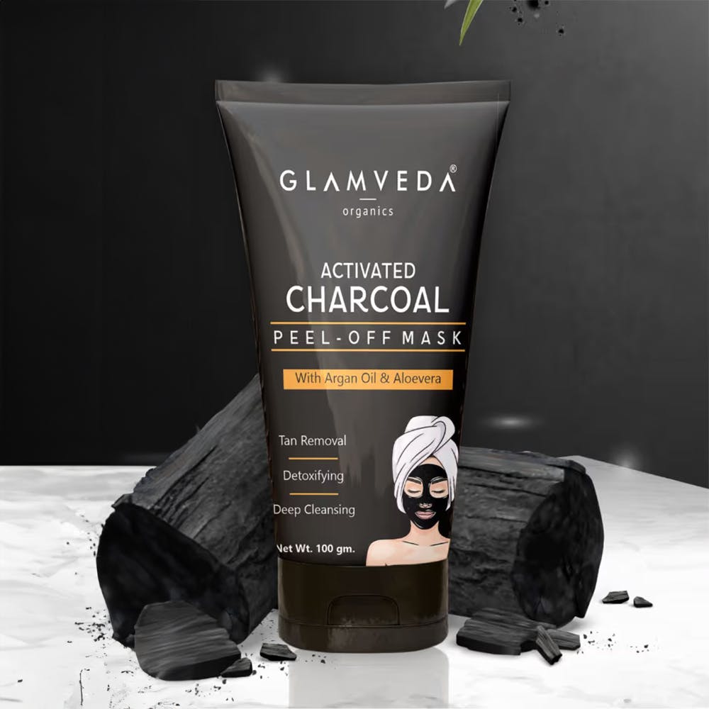 Glamveda Charcoal Peel Off  Vera Mask