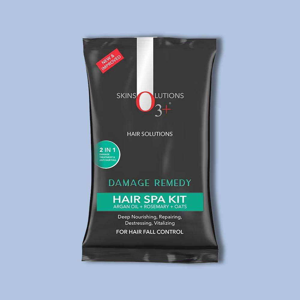 O3+ Damage Remedy Hair Spa Kit With Argan Oil Mask For Hair Fall Control