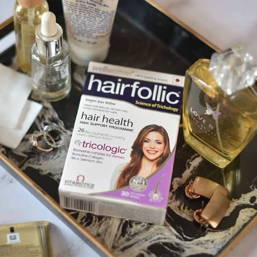 Wellwoman Hairfollic UK's No.1 Hair Supplement for Women (26 Nutrients & Bio Marine Collagen)