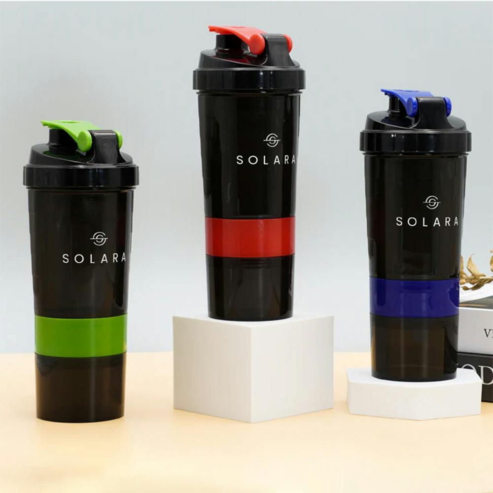 Protein Shaker Bottle with Spring Coil- 650 ML