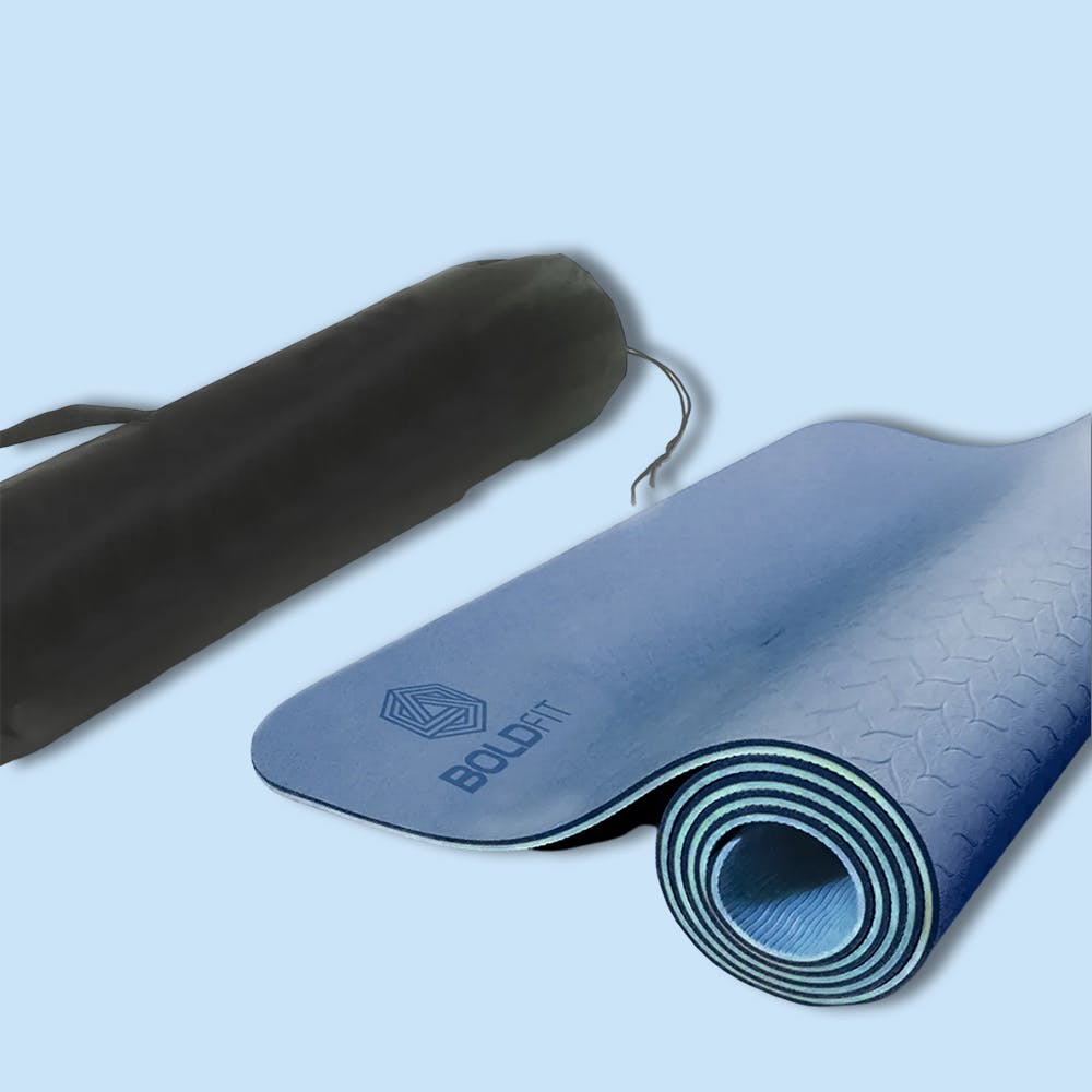 Boldfit Pro Grip Luxury TPE Yoga Mat With Carrying Bag