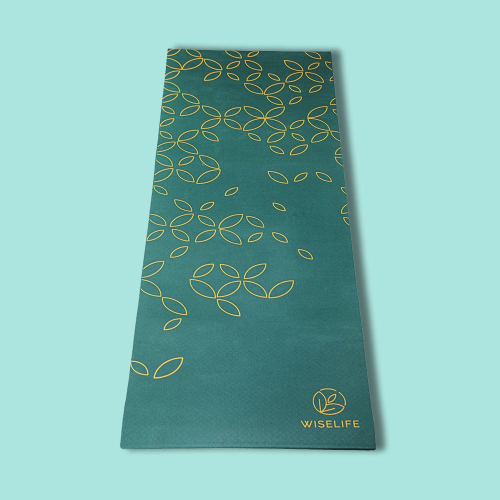 Printed Royal Green 6mm Yoga Mat
