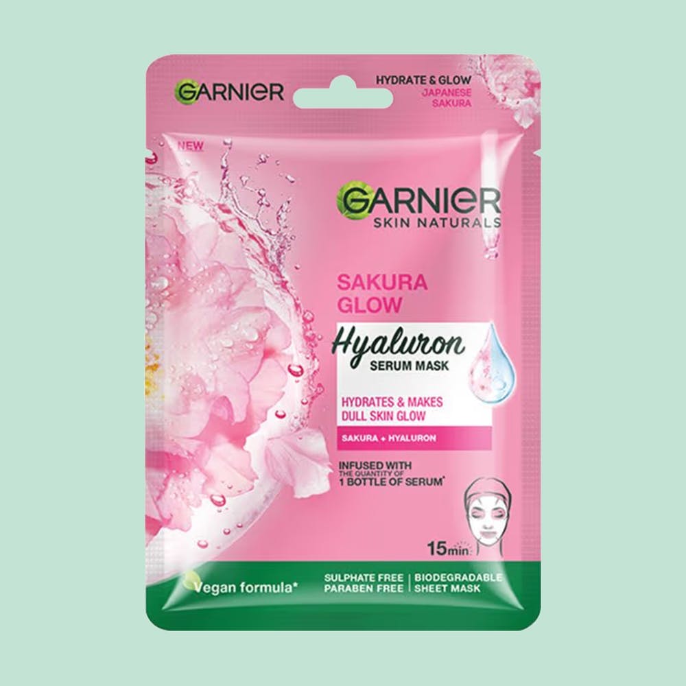 Garnier Skin Naturals Sakura Glow Hyaluron Serum Sheet Mask
