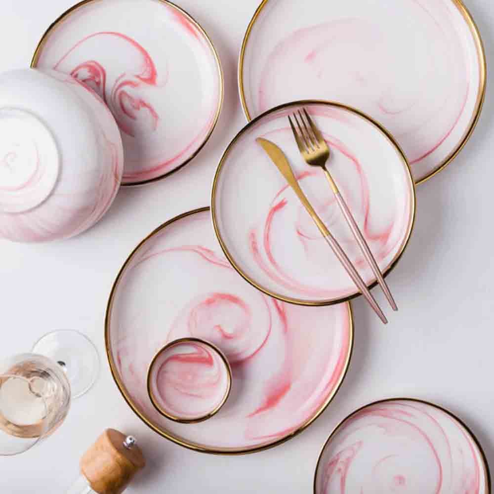 Pink Marble Plate
