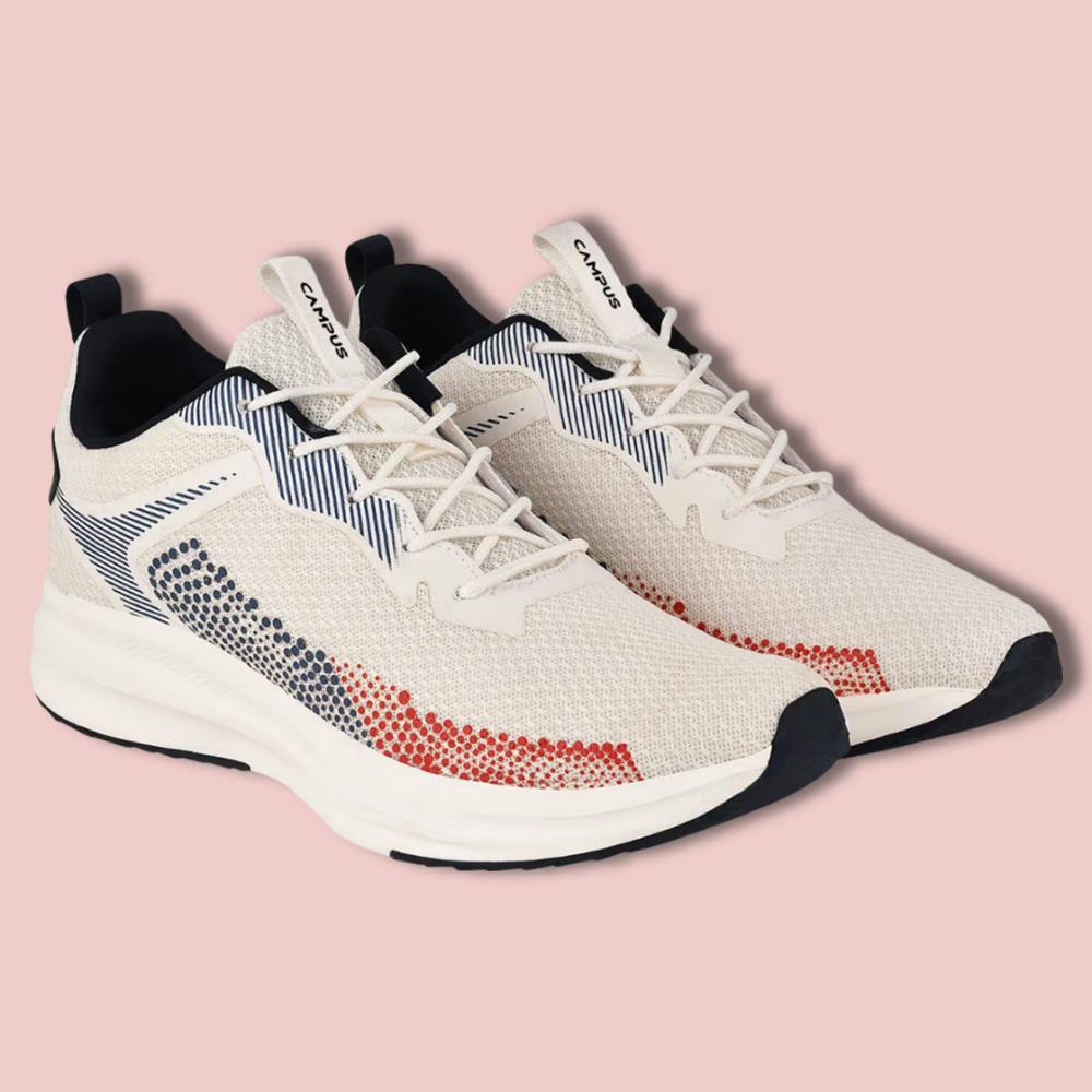 Campus Dapper Off White Running Shoes