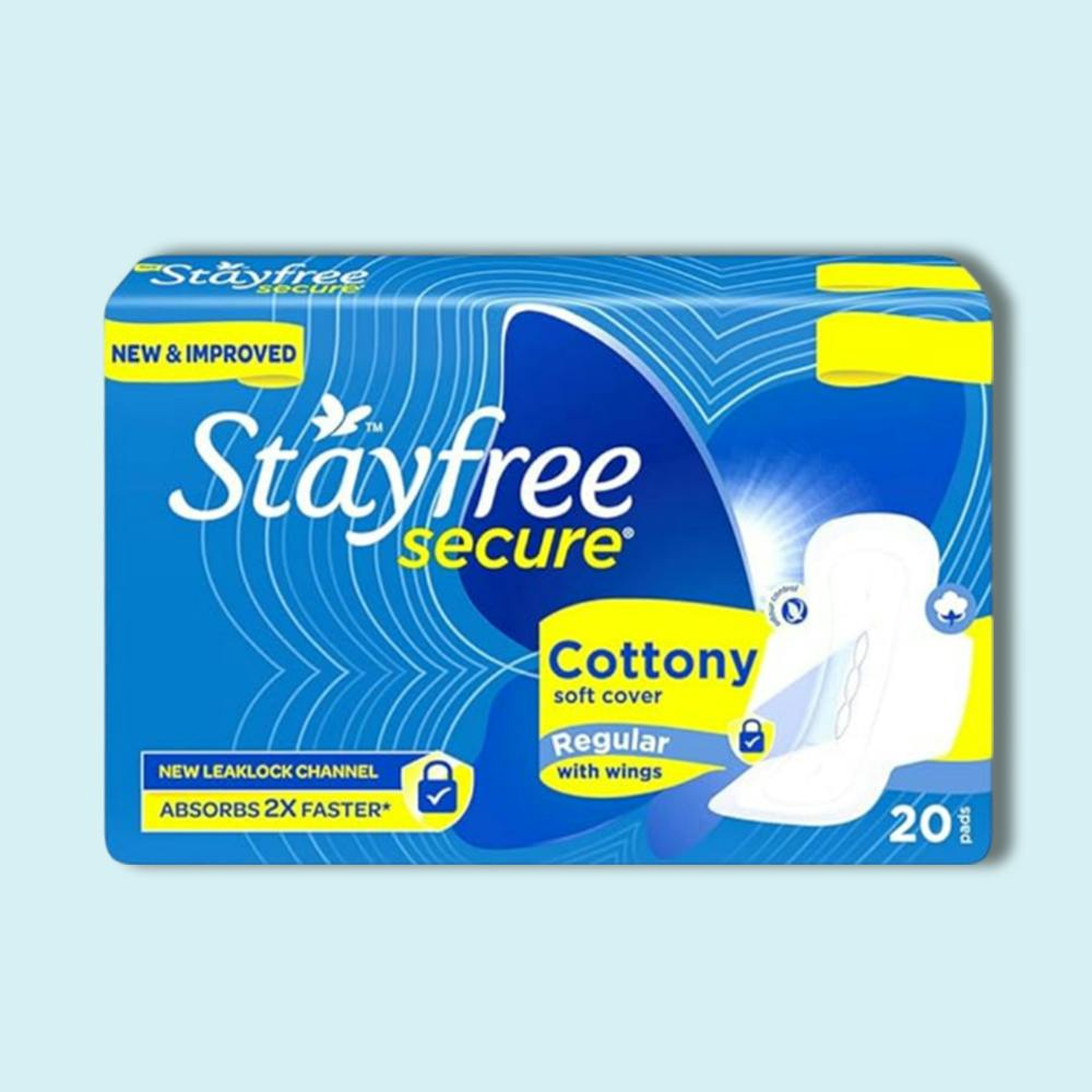 Stayfree Secure Cottony Wings (Pack of 20)